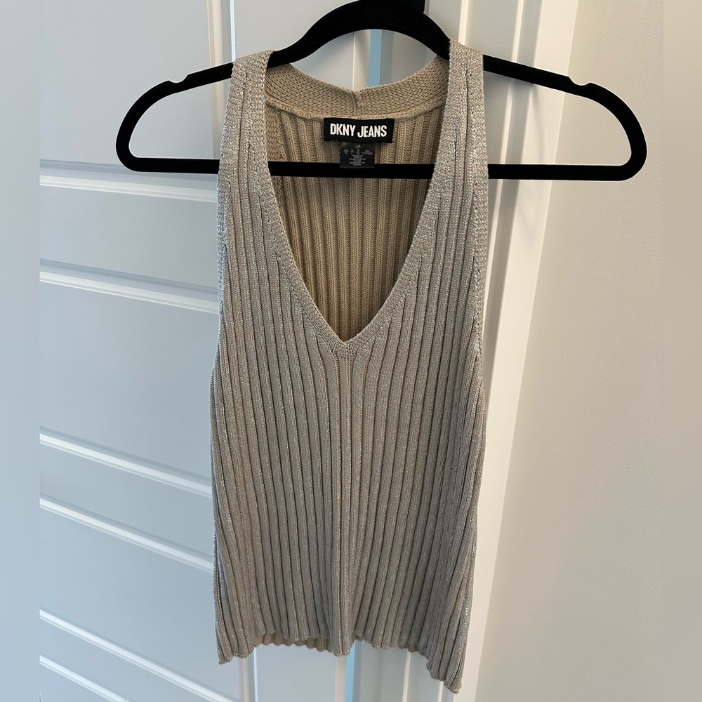 DKNY Jeans Ribbed Knit Tank Top